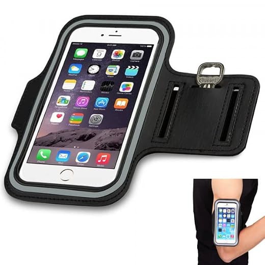 PARENCE. - Fascia da braccio per Smartphone/Universale, Fascia da braccio Sport regolabile, impermeabile, per corsa, fitness, ginnastica e sport all'aria aperta