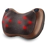 Electric Neck Back Massage Pillow with Heat, Deep Tissue Kneading Massager Cushion for Neck Shoulders Lower Back Calf Muscle Relieve in Home Car Office