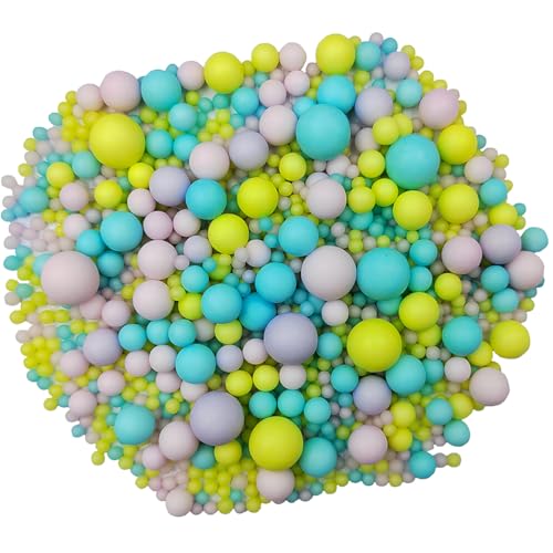 Image of Edible Pastel Sugar Pearls Candy Sprinkles 120G / 4.23Ounce Baking Cake Sprinkles Cupcake and Cake Topper Cookie Decorations Wedding Party Valentines Halloween Christmas Supplies