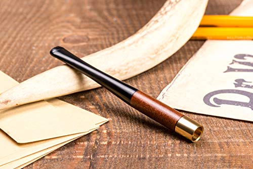 Dr. Watson - 3.9" Short Wooden Cigarette Holder, fits Regular Cigarettes, Smooth Finish, Handmade - Image 3