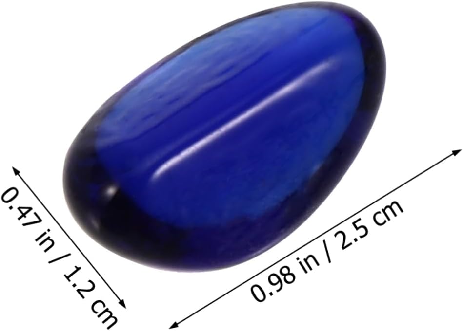 BESPORTBLE 1000g Decorative Stones for Aquariums Polished Glass Landscaping Pebbles for Fish Tanks for Betta Fish for Home Decor