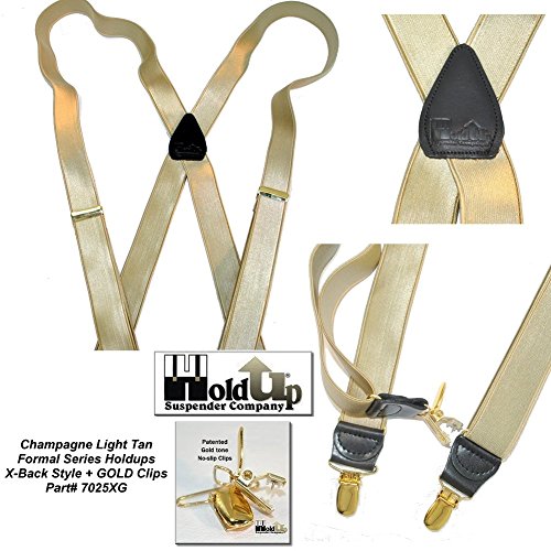 Image of Hold-Up Formal Series Men's X & Y-Back Suspenders with No-Slip Clips