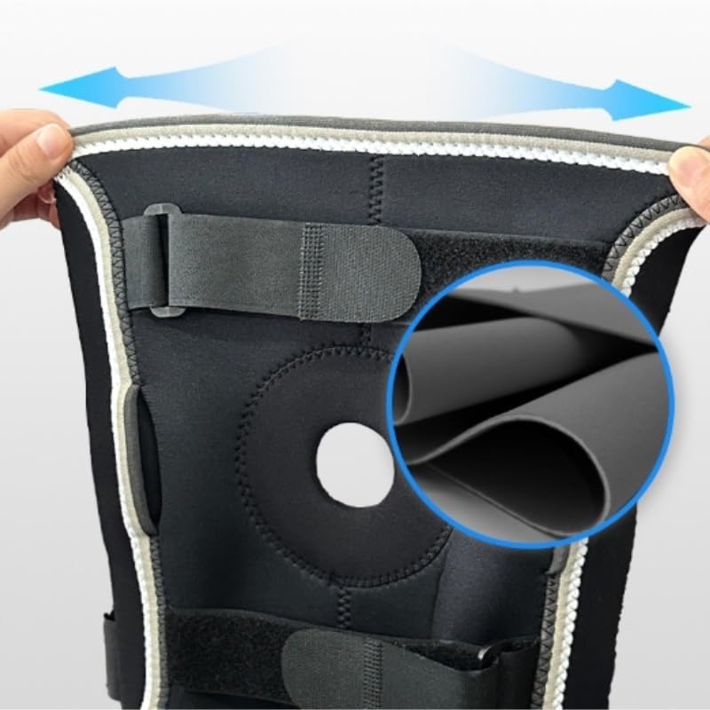 Exercise, protection Nylon Diamond Buckle Foreign Trade Knee Pads Aluminum Alloy Support Knee Pads for Fitness, cycling, running, playing football(3X-Large)