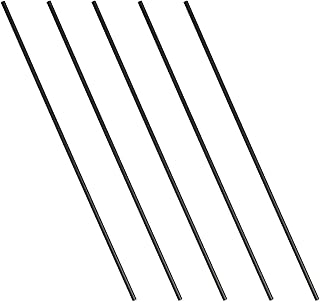 Jutagoss Carbon Fiber Rod 3mm Craft Matte Pole Length 200mm 7.8 Inch Round Carbon Fiber Wing Tube for RC Airplane DIY Craft 5Pcs