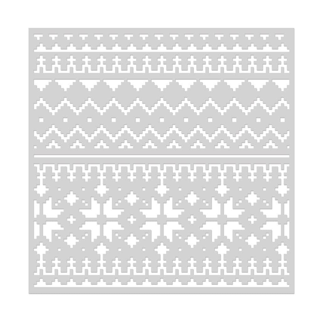Hero Arts SA205 Schablone, Pullovermuster 6x6