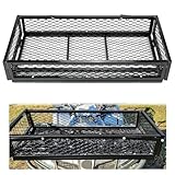 ECOTRIC Universal Front Cargo Basket,17.2' W x 37.2' L x 7.1' H, Compatible with UTV...