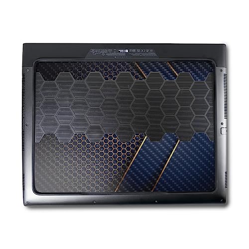 Image of MightySkins Carbon Fiber Skin Compatible with Alienware M18 R1 (2023) Full Wrap Kit - Modern Hex | Protective, Durable Textured Carbon Fiber Finish | Easy to Apply & Change Styles | Made in The USA