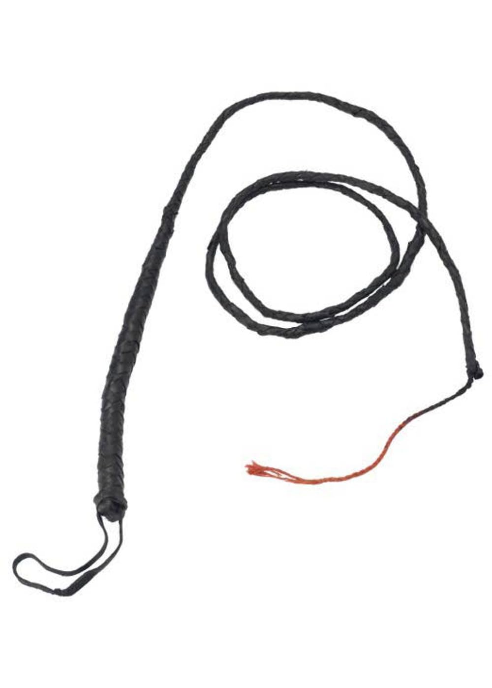 Smiffy's 72" Black Long Bull Whip - Fancy Dress Accessory Ringmaster Cowboy - Whip Bull Long Black Fancy Dress Accessory Ringmaster Cowboy