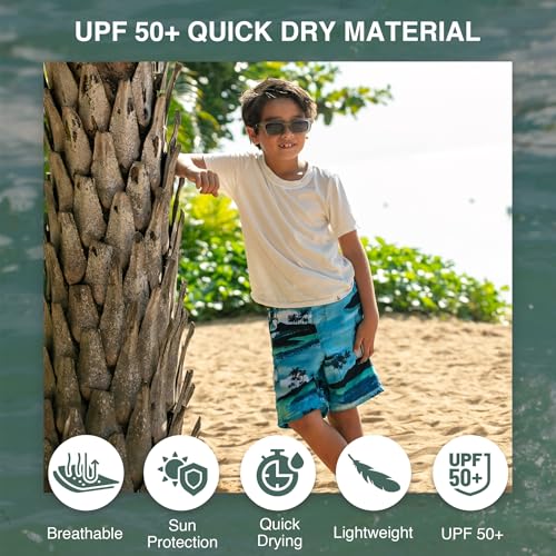 Image of Kanu Surf Boys' Avalon Quick Dry UPF 50+ Beach Swim Trunk