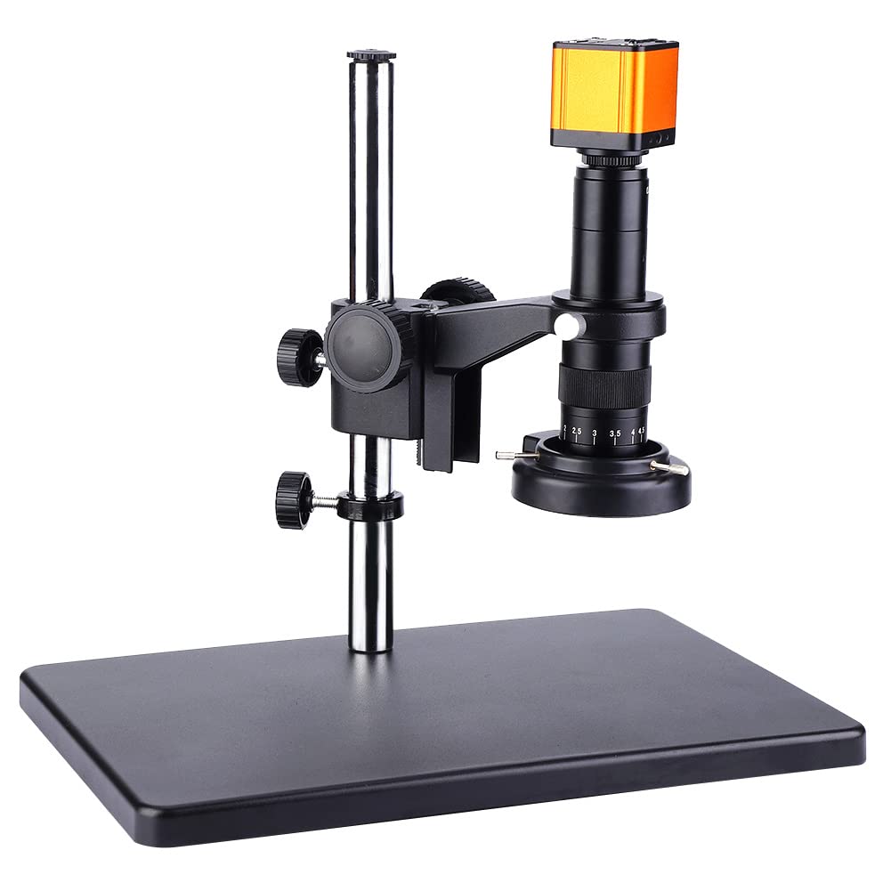 Fafeicy Mikroskopkamera 16 MP mit 45 LED Ringlicht, 32–205X Digitalzoom