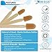 JMIBASIC Caulk Smoothing Tool Set - Corner & Narrow Area Spatula for Precise Sealing - Assorted Size Silicone Sealant Applicator - Premium Rubber Finisher for Grout Application_Wood (6 Size (Large)