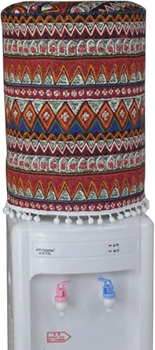 Miniatura 9 de ZUYYON Dispensador de agua para botellas de agua de 5 galones, cubierta de enfriador de agua con impresión de lino y algodón, cubierta reutilizable