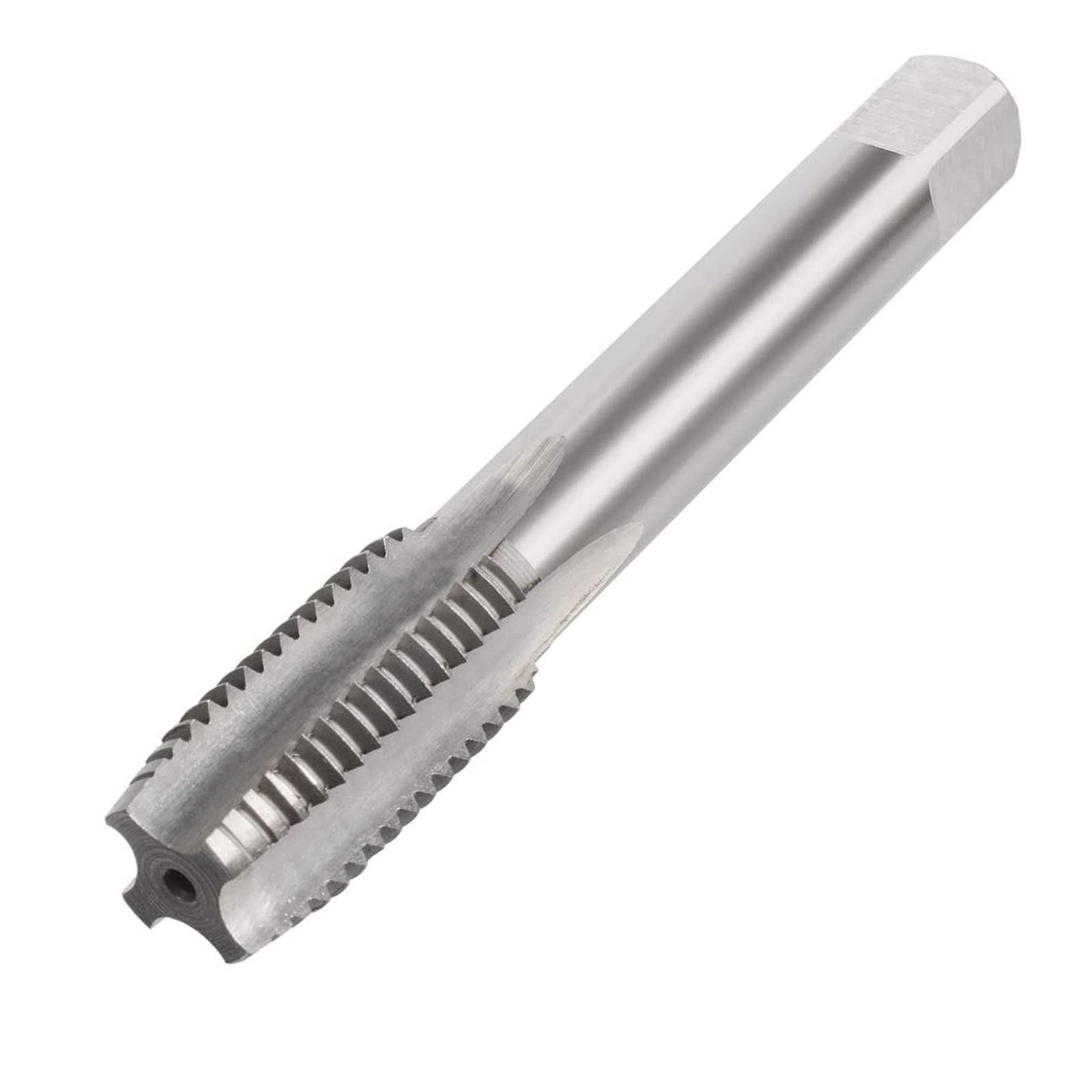 Ta-Vigor Straight Flutes Thread Tap(Silver） M16 X 2.0Mm Metric Machine Tap H2 Hss Uncoated 4 Straight Flutes Thread Tapping Diy Tool