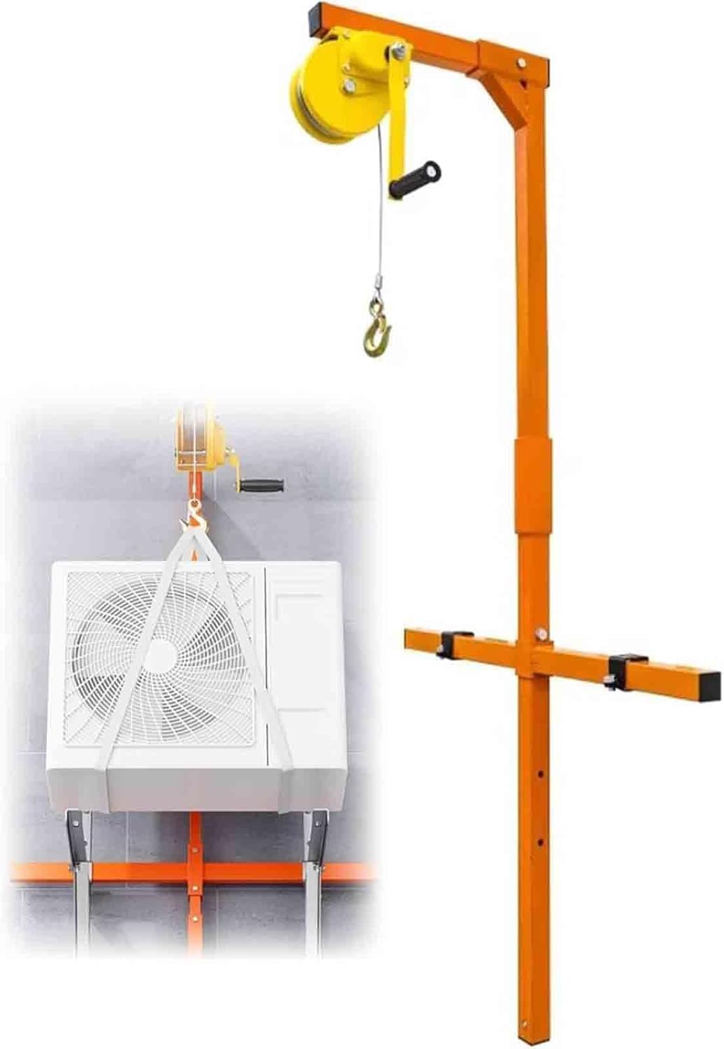 Klimaanlagen-Hebewerkzeug, manuelle Seilwinde, 300 kg Kapazität für einfache Installation und Entfernung von AC-Einheiten im Freien, robuste Ausrüstung, 299,8 kg
