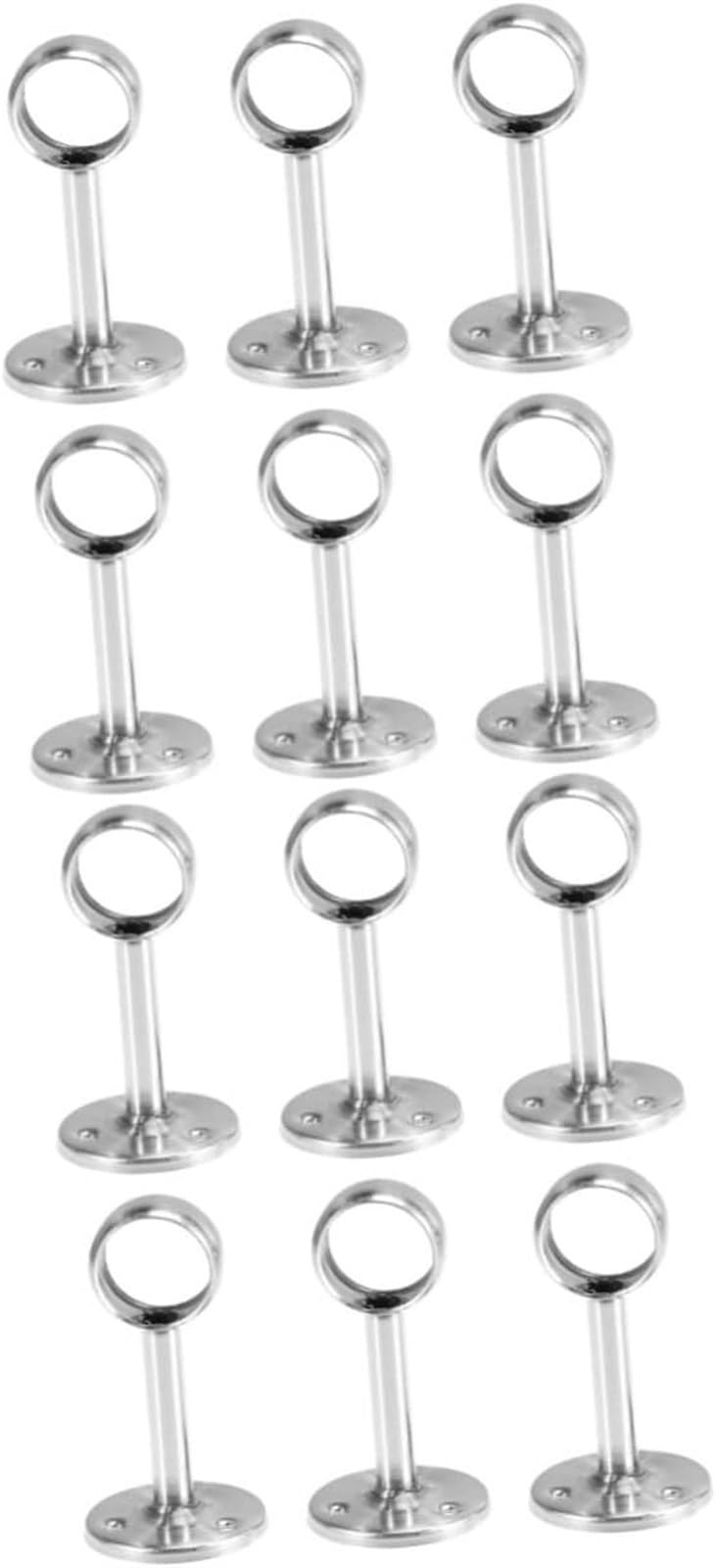 Supports de rideaux, supports de rideaux, 12 pièces, support de tringle de plafond, support de barre de placard, support central de tringle de placard, supports de tringle de plafond, supports de trin
