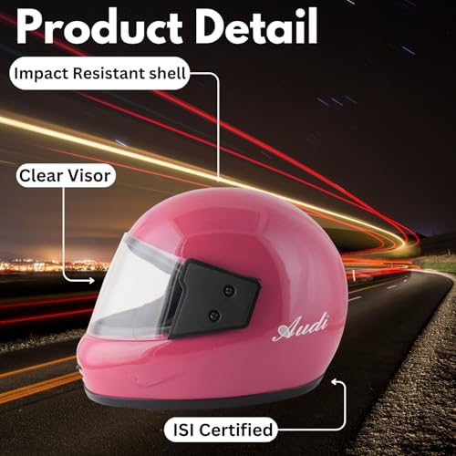 Image of Sage Square Audi Full Face Clear Visor Helmet | ISI Certified | High Standard Safety | Extra Comfort & Stylish