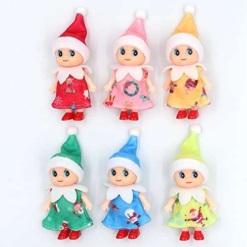 Muñeco bebé duende 11 cm con ropa removible miniatura 6