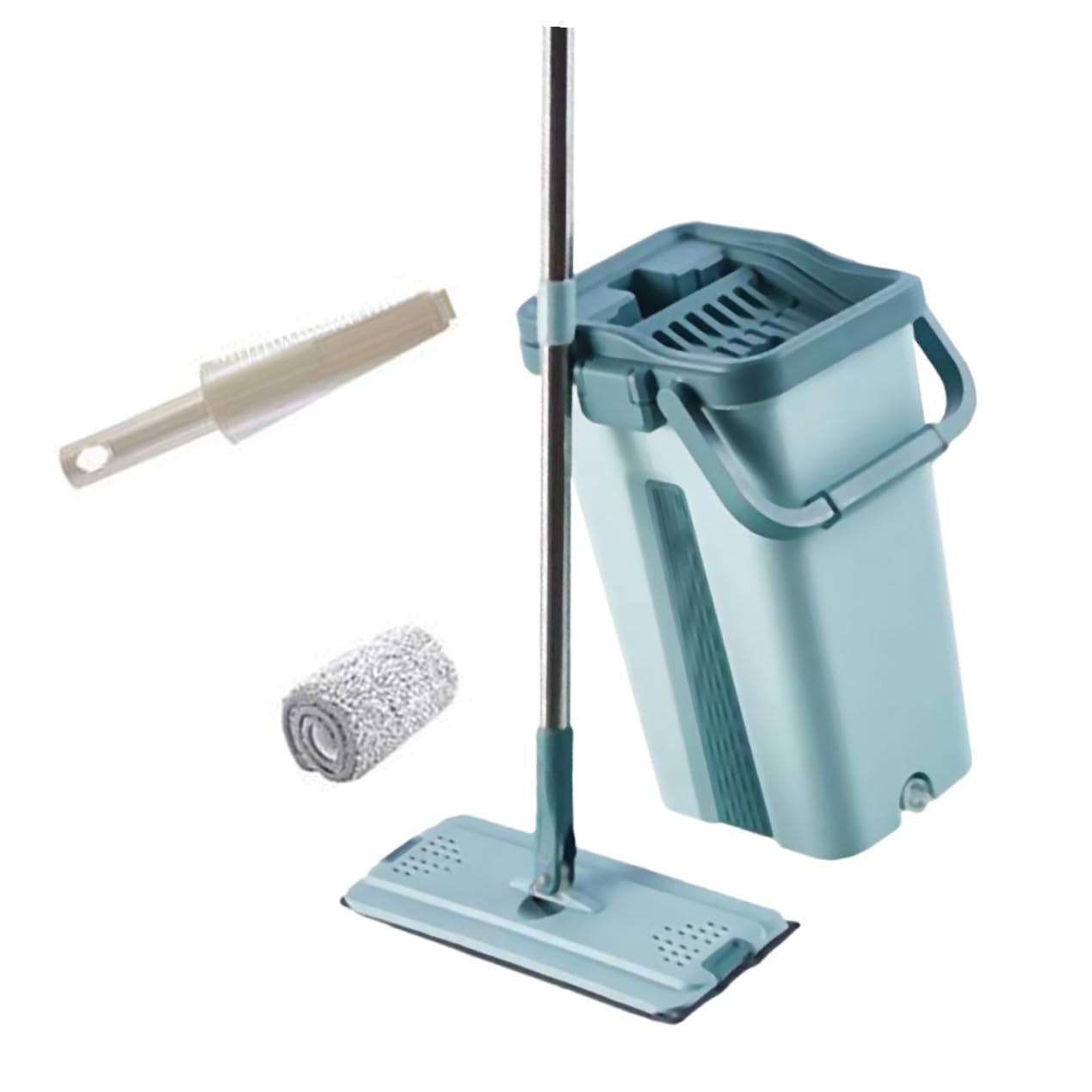 Balai Serpillère Microfibre pour Maison Nettoyage des Sols Durs Facile à Ranger au Quotidien