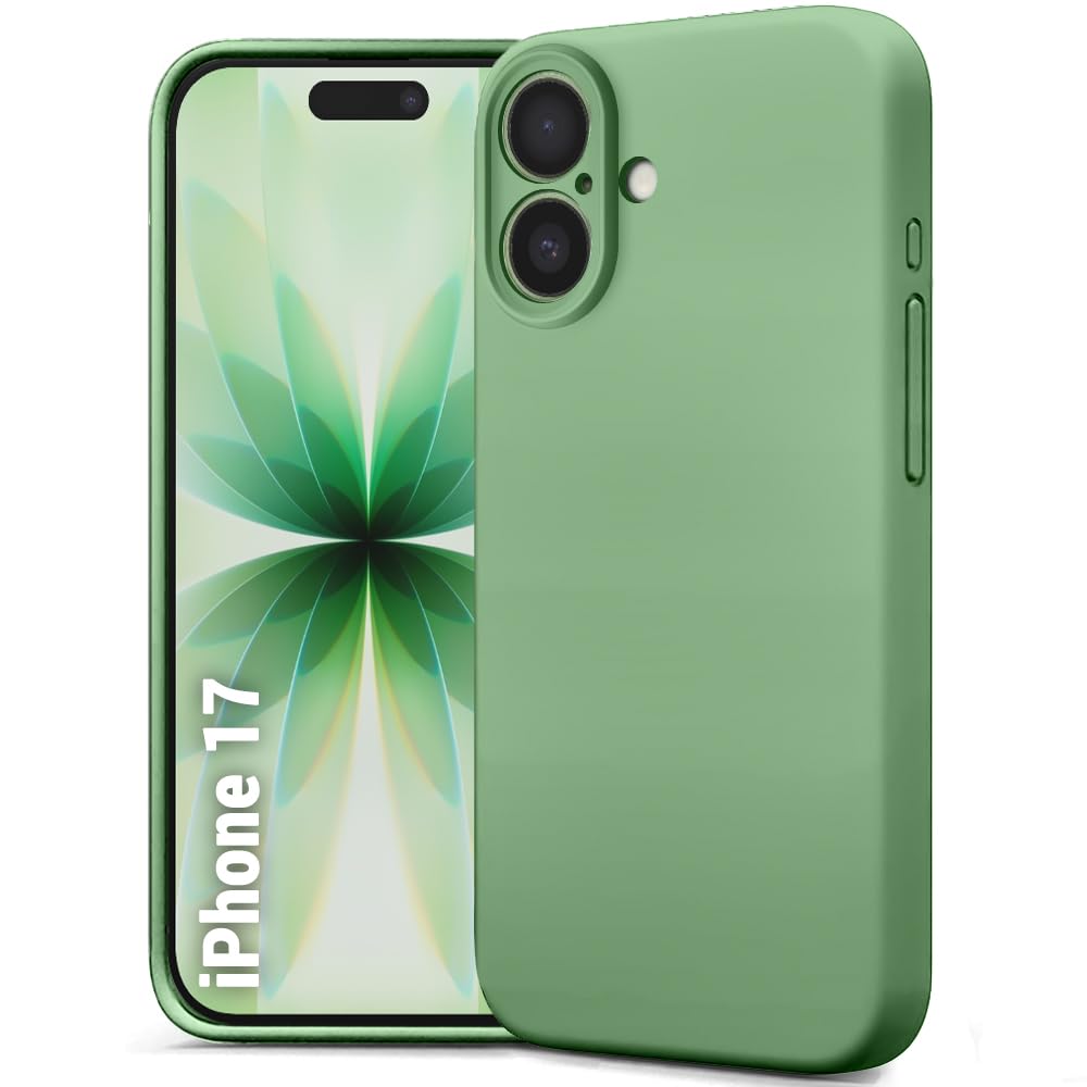TheGiftKart Liquid Silicone Back Cover Case for iPhone 17 | Soft Micro-Fibre Lining Inside | Camera & Screen Protection | Shockproof Back Cover Case for iPhone 17 (Silicone, Green)-image-27
