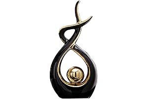 Norrclp Home Decor: Modern Abstract Ceramic Statue for Tabletop, Living Room, or Desk