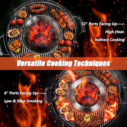 Accesorio BBQ Whirlpool para Weber Kettle 22 Acero Inox miniatura 6