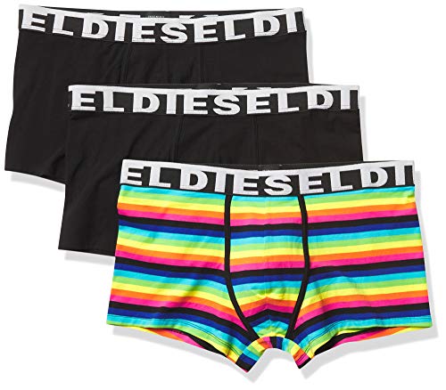 Diesel Men's UMBX-damienthreepack Boxer-Shorts, MULTISTRIPES/Black, XX-Large