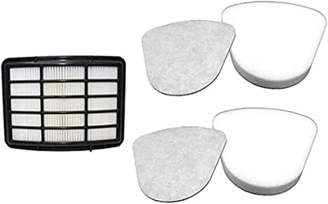 Filter Replacement for Shark Navigator Lift Away Deluxe Professional Vacuum ZU503AMZ NV350 NV351 NV352 NV355 NV357 NV360 NV370 UV440 UV540, Parts XFF350 & XHF350, 1 HEPA + 2 Pre-Felt Filters