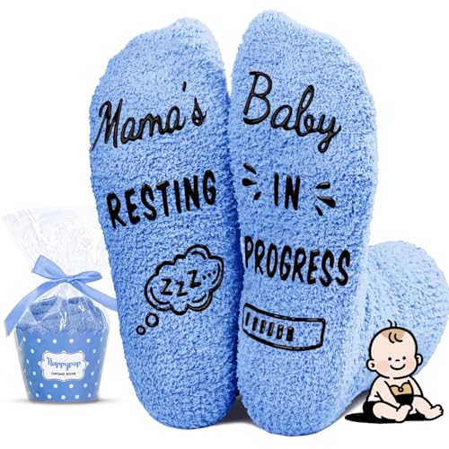 HAPPYPOP New Mom Gifts for Women - Pregnancy Socks for Pregnant Wife, Mother's Day Gifts for First Time Moms, Labor Delivery Gift