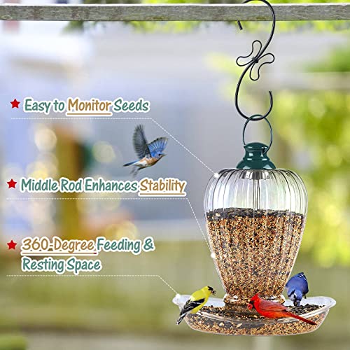 Bolite 18041 Bird Feeder, Balloon Plastic Bird Feeders For Outside, Grey, 1.5 Lbs #TOP5