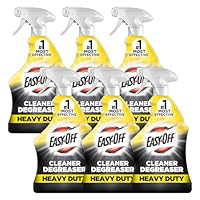 Easy Off Heavy Duty Degreaser Cleaner Spray, 32 Ounce (Pack of 6)