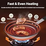 Sweetcrispy 8 Inch Non stick Small Frying Pan PFAS-Free Black Handle - Image 5