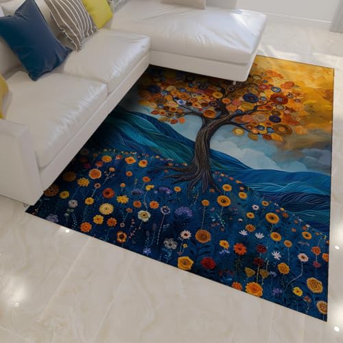 Tapis Tree of Life bohème 60x90cm pour sublimer votre coin lecture ou chambre - 3
