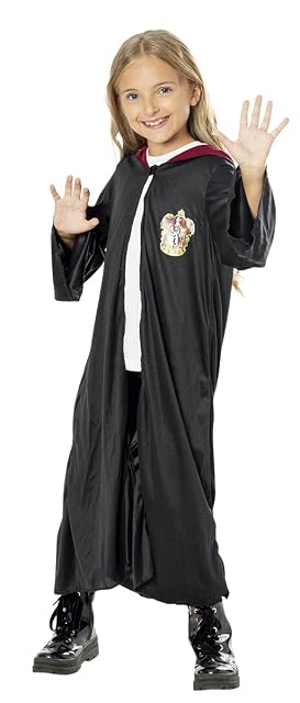 Rubies Disfraz Harry Potter para niños y niñas, Túnica con emblema impreso, Oficial Harry Potter para Carnaval