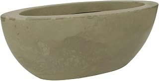 Vasart Verona Floreira Oval, Camurça, 80x22cm