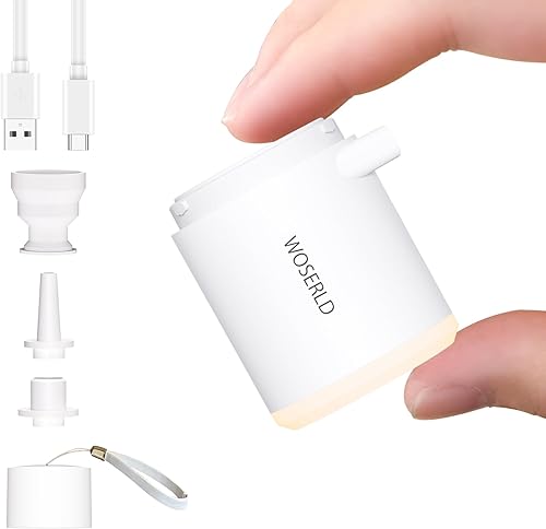 Bomba de aire eléctrica al aire libre Luz de camping SOS Light Batería de litio de gran capacidad para balsa de aire cojín de aire Anillo de natación