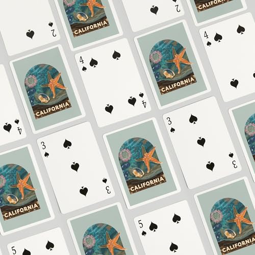 Baraja de Poker California, 52 Cartas, Tamaño Poker miniatura 4