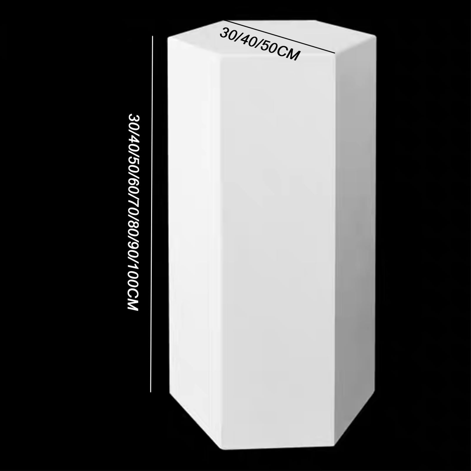 ckable - Espositore cubo bianco per matrimoni, sculture e decorazioni, 50 x 60 cm, colonna Sto nd