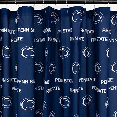 Image of College Covers Everything Comfy Penn State Nittany Lions Bright and Colorful Shower Curtain Cover 70 inch x 72 inch
