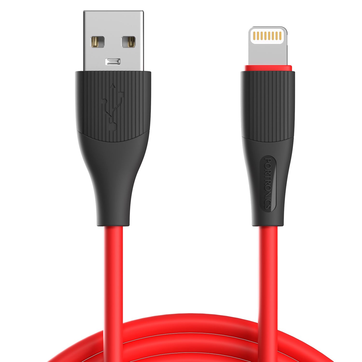Portronics Silklink 3A USB to 8 Pin Fast charging Cable for Lightning Devices,Premium Silicon Cable, 1M (Red) (B0CX5FPK9G) Amazon Price History, Amazon Price Tracker
