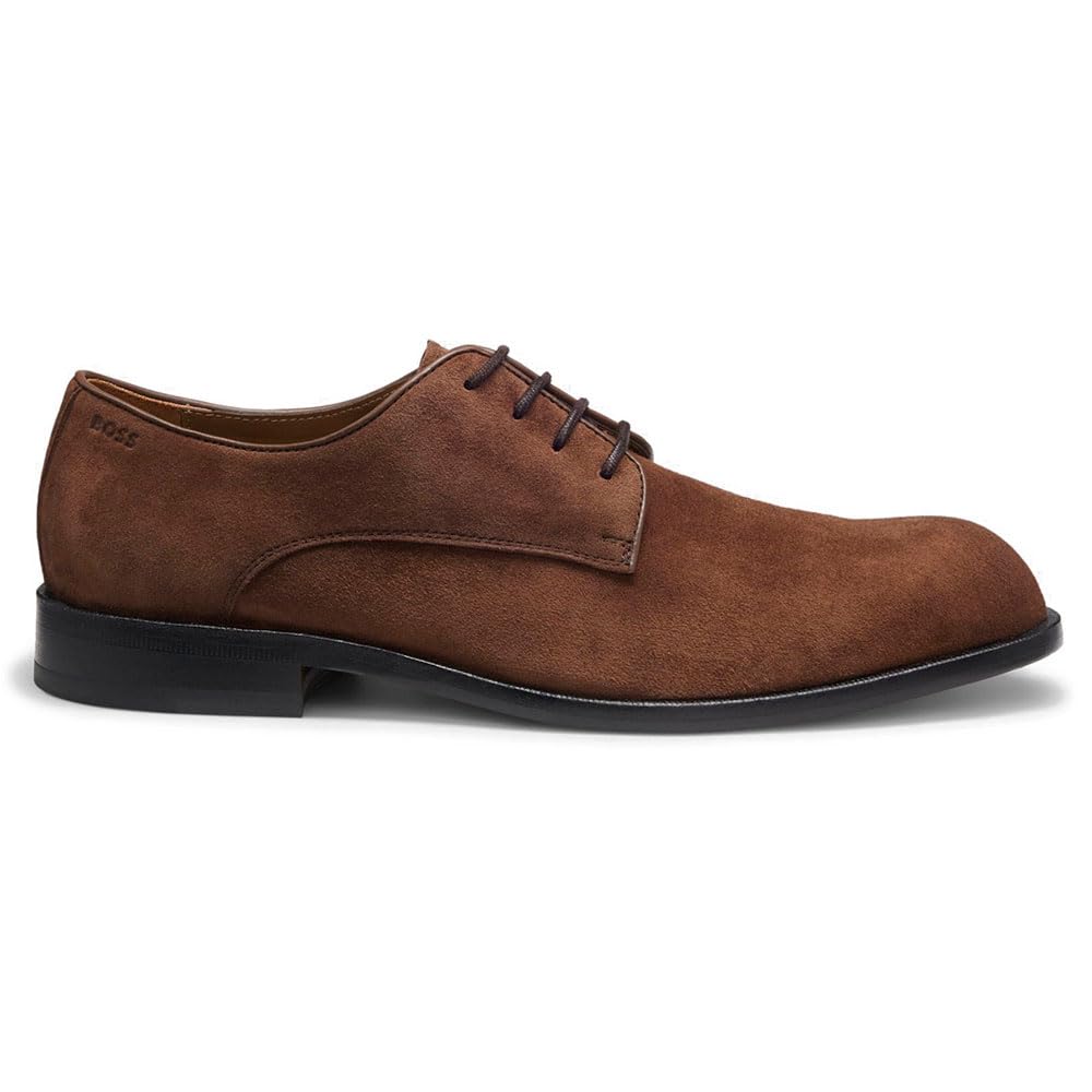 BOSS Men's Tayil-l_derb_sdfs 10258859 01 Derby Shoes, Dark Brown, 41