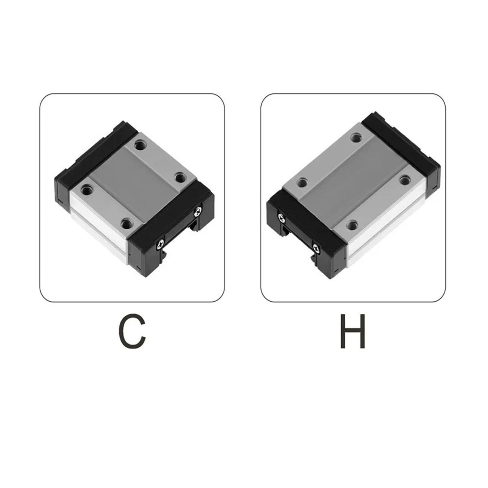 MGN7 MGN12 MGN12N MGN15 MGN9 100 mm do 600 mm miniaturowa prowadnica liniowa MGN prowadnica liniowa MGN czarny wózek CNC część drukarki 3D (MGN12 C, 500 mm)