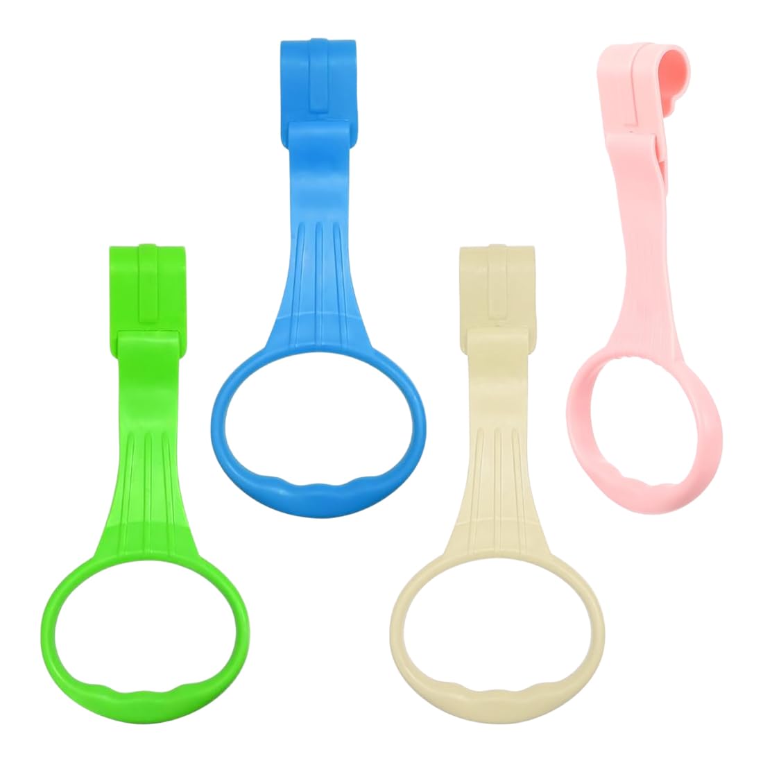 4 Piezas Anillas para Cunas y Parques, Anillos de Corralito de Bebé con Suaves Colores Pastel y Entrenamiento para Levantarse, para Parque, Cuna y Cochecito