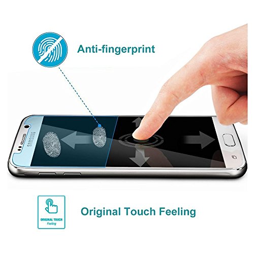 Image of Click to see full view Galaxy S6 Screen Protector, [Bubble-Free][HD-Clear][Anti-Scratch][Anti-Glare][Anti-Fingerprint] Premium Tempered Glass Screen Protector for Samsung Galaxy S6,-[3Pack]