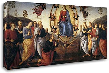 Pala di Fano (Assumption) 24x16 Gallery Wrapped Stretched Canvas Art by Pietro Perugino