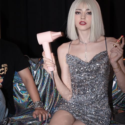 AINA Hair Dryer, Blow Dry for Women 4C Thick Hair - Brushless Motor, 110,000 RPM Lightweight, Ionic Travel Professional (Baby Pink) - Image 7