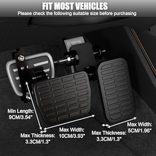 Gas and Brake Pedal Extenders for Short Drivers – Adjustable Length & Angle, Compatible with Cars, Go Karts, Ride-On Toys – Easy Installation & Universal Fit