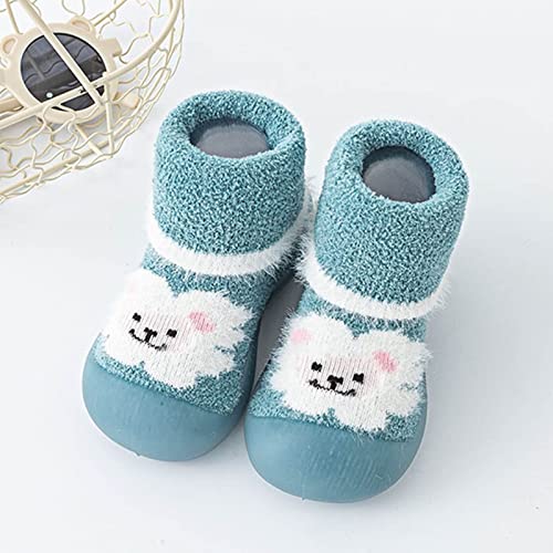 Baby Girl Shoes,Baby Sock Shoes Infant Boys Cartoon Fleece Warm The Floor Socks Non Slip Prewalker Shoes 0-3 Years3