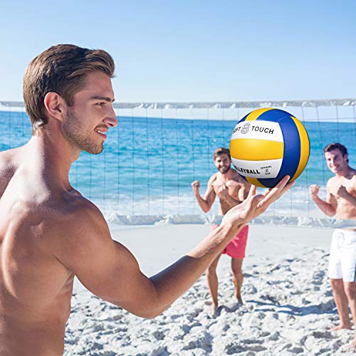 Beach Volleyball Soft Touch Volleyball for Outdoor/Indoor Game Balls Official Size 5