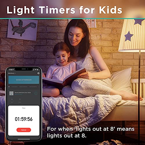 Spectra Smart Color Light Bulbs, 1100 Lumens 10W (75W Equivalent), A19 E26 Tunable And Dimmable Bright Color Rgbw Wifi Smart Bulb, No Hub Required, Compatible With Alexa And Google Home, 4 Pack #TOP7