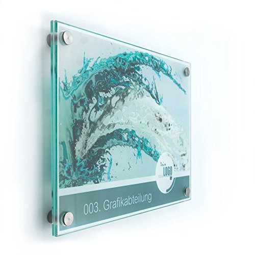 Türschild Glas Vitrum B (DIN A4)